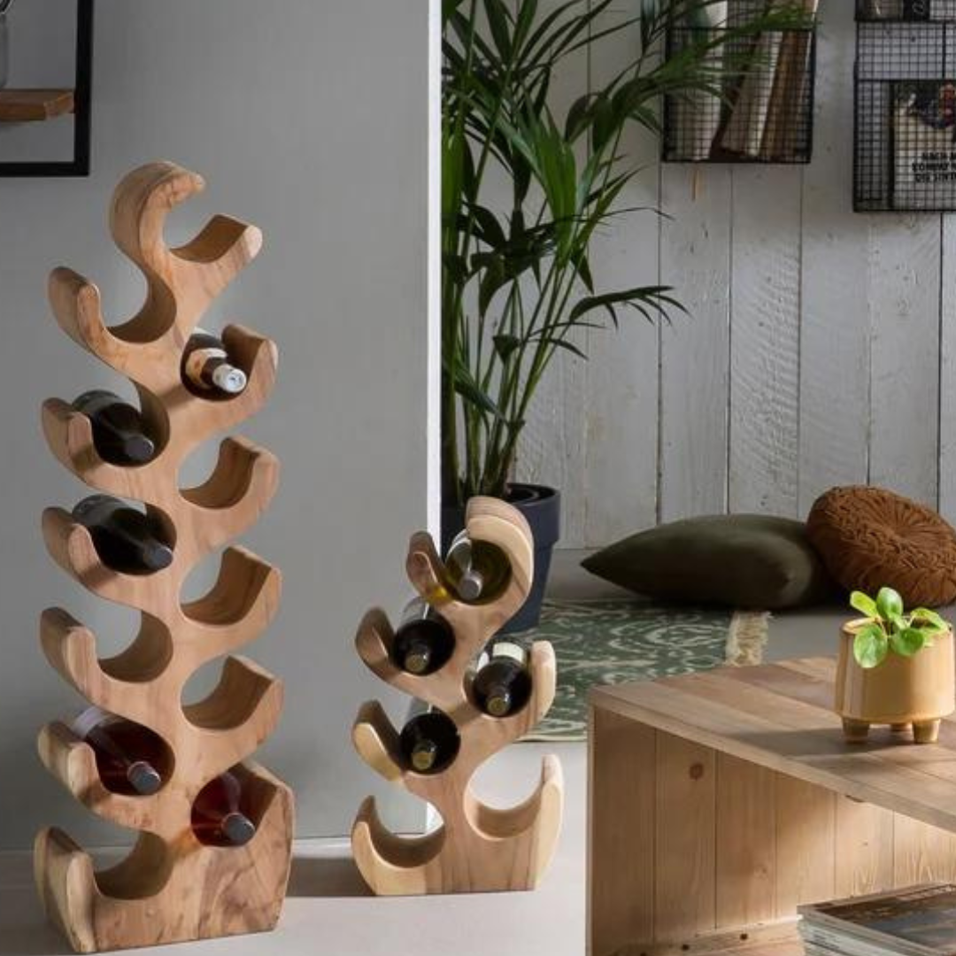 Teak Wine Rack
