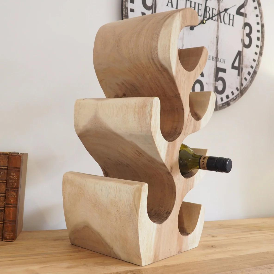 Teak Wine Rack