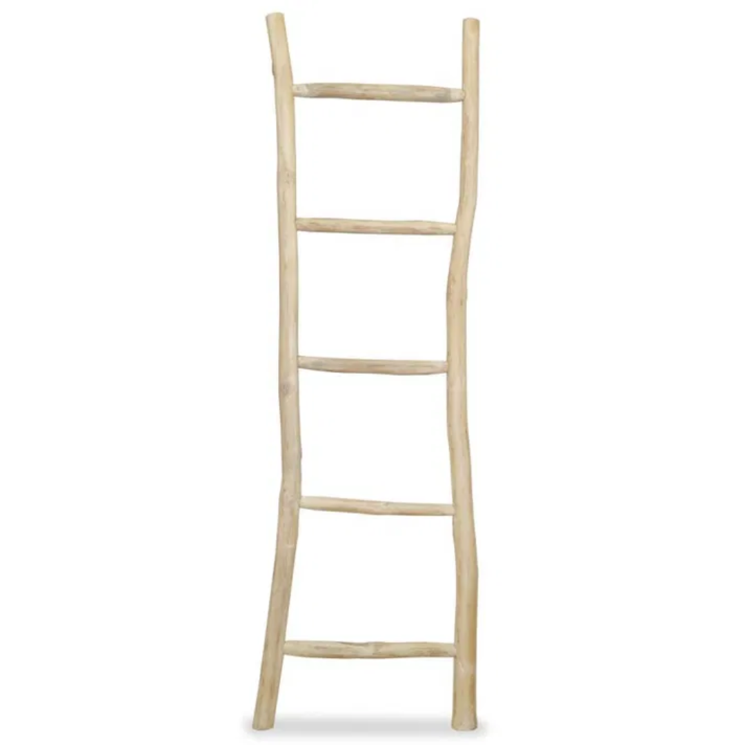 Escalera de teca de 5 peldaños