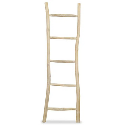 Escalera de teca de 5 peldaños