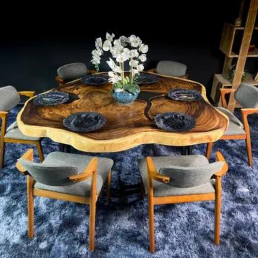 Suar Woodslab Table | Round