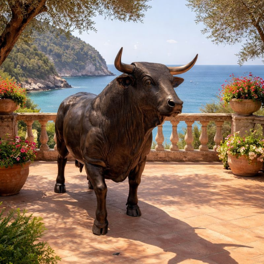 Spanish Bull Statue.