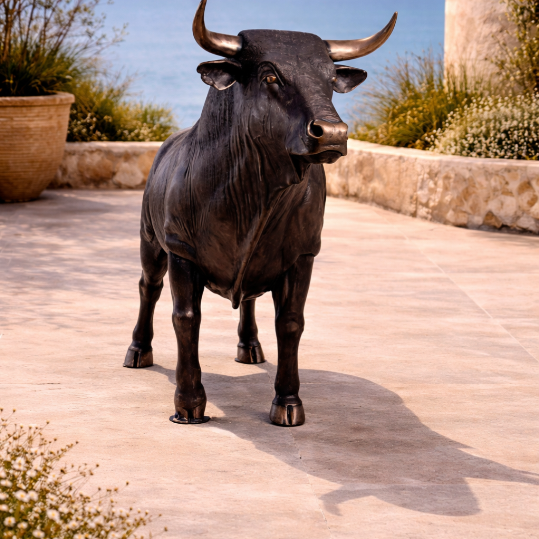 Spanish Bull Statue.