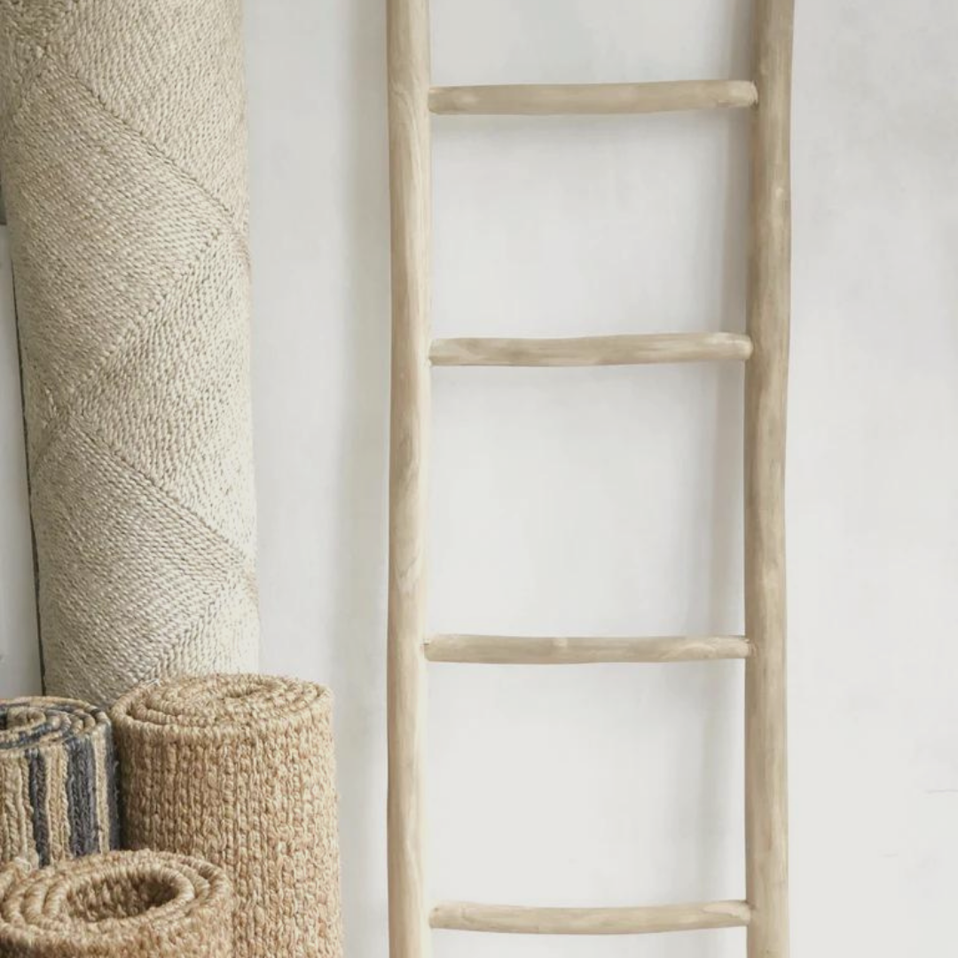 Natural Ladder Teak Ladder – Dumas Design