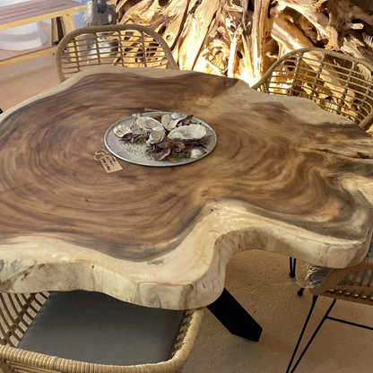 Suar Woodslab Table | Round