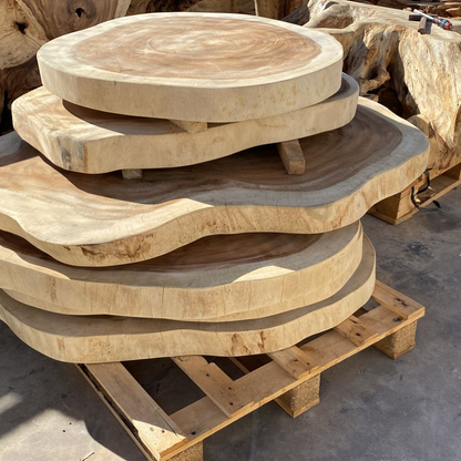 Suar Woodslab Table | Round