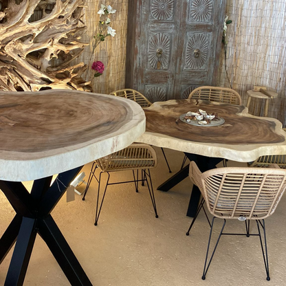 Suar Woodslab Table | Round