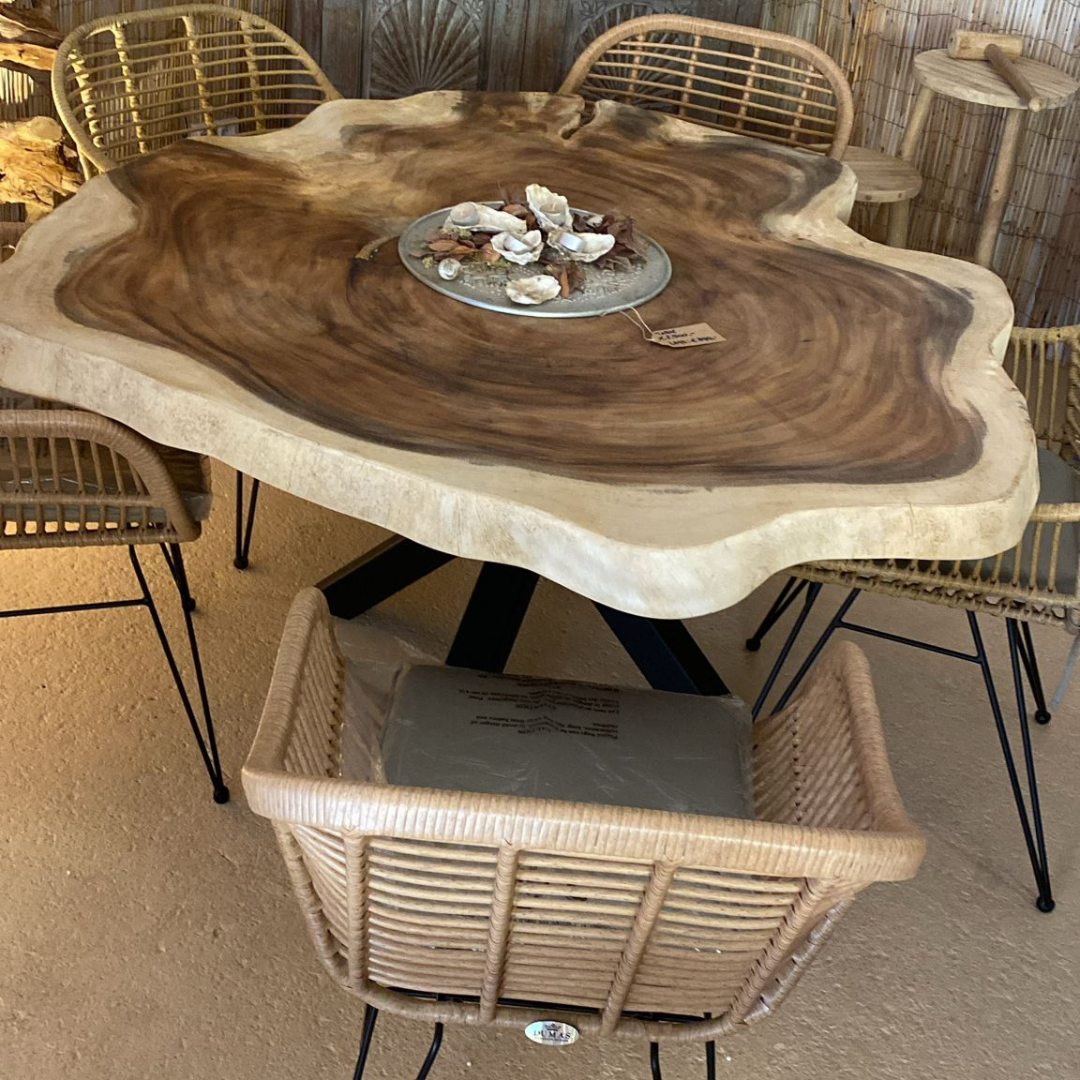 Suar Woodslab Table | Round