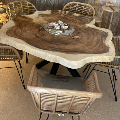 Suar Woodslab Table | Round