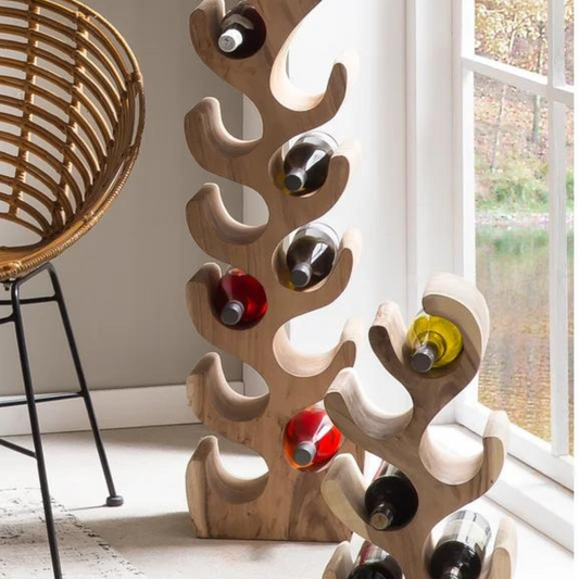 Vinreol i teak