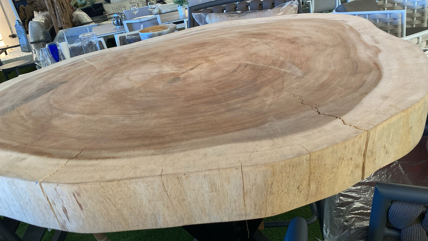 Suar Woodslab Table | Round