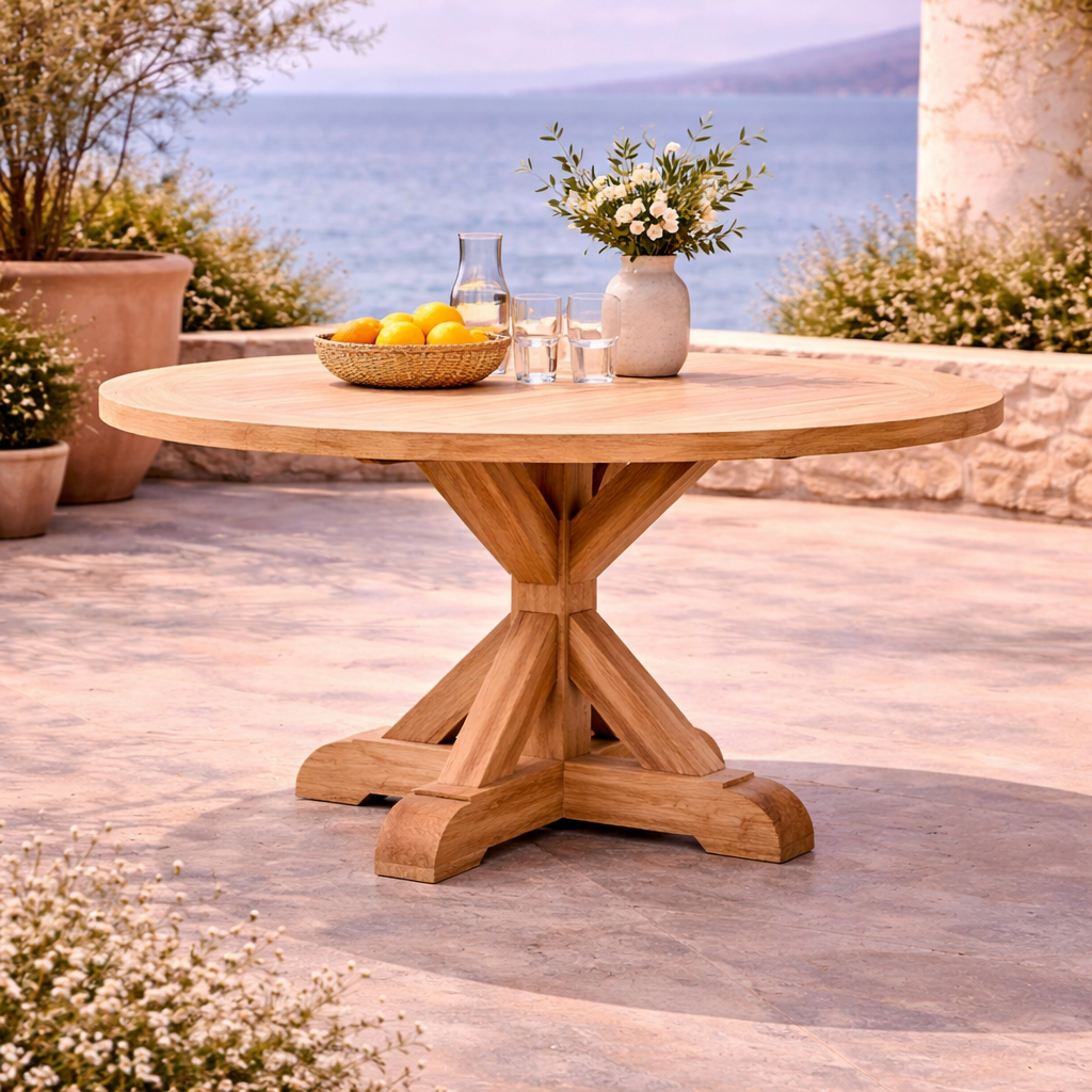 Teak Geneva Table.