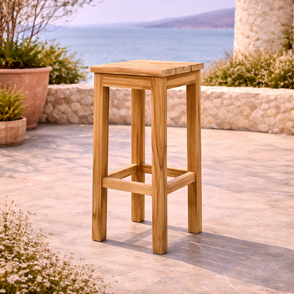 Teak Bar Stool.