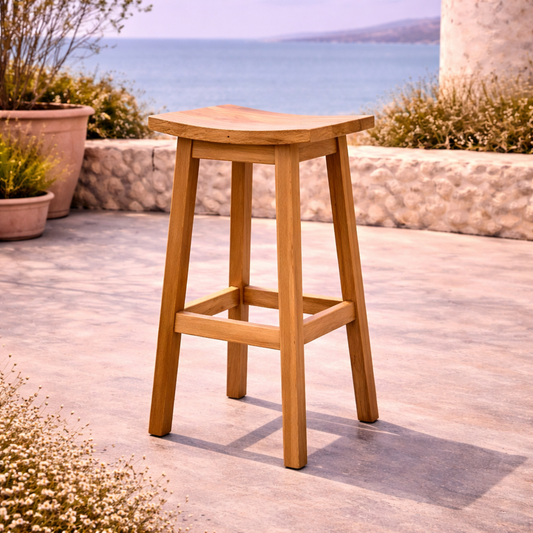 Ongo Teak Bar Chair.