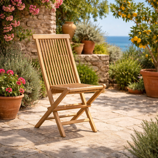 Teak Foldable Chair.