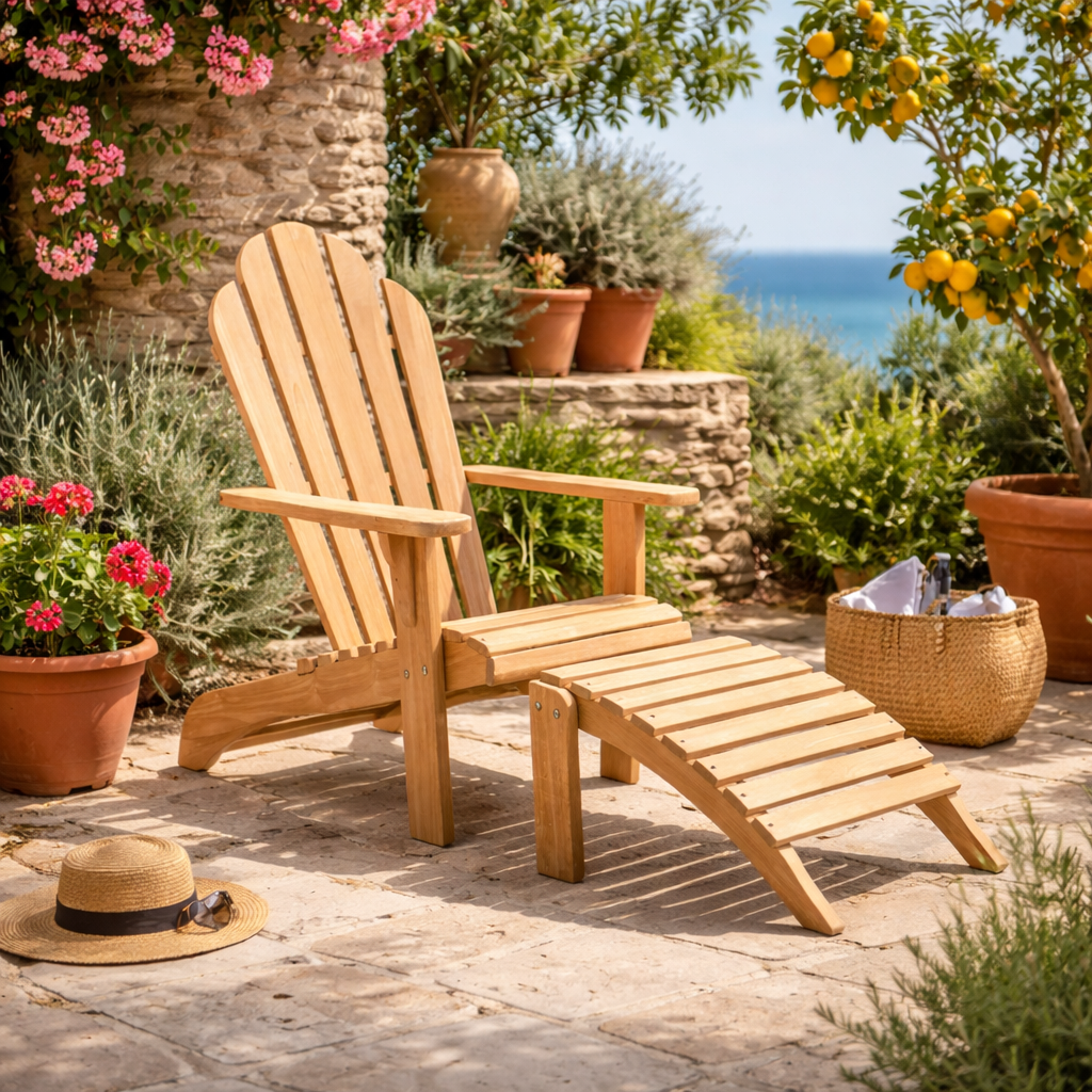 Teak Bear Chair.