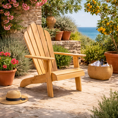 Teak Bear Chair.