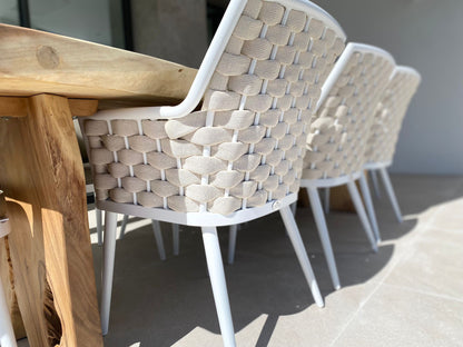 Chaise en corde de qualité supérieure | Tissage horizontal