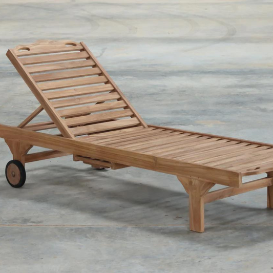 Teak Sun Lounger