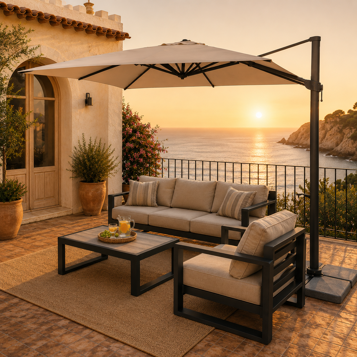 Lateral Umbrella for your Garden
