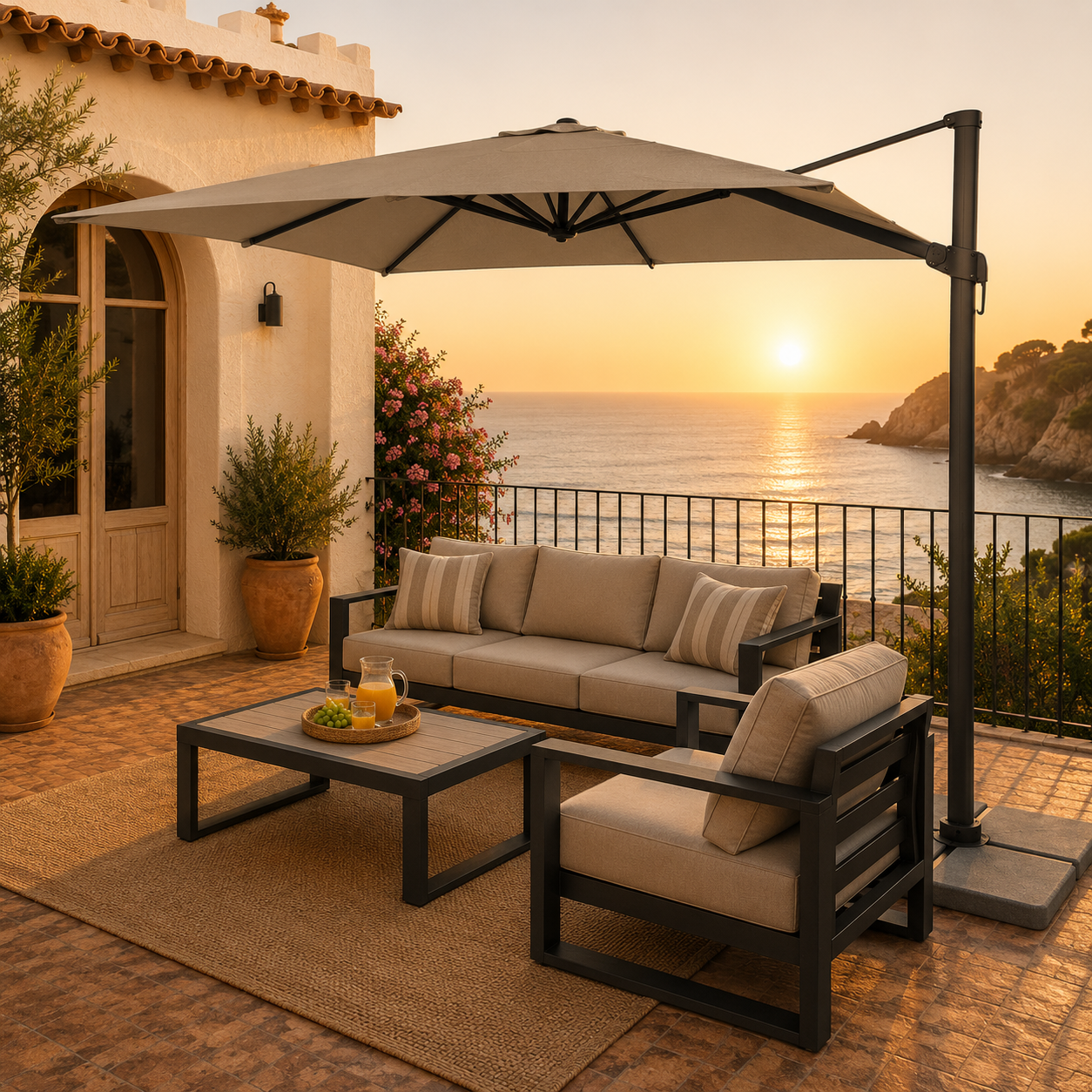 Outdoor Cantilever Umbrella at Dumas Design Outdoor Furniture 