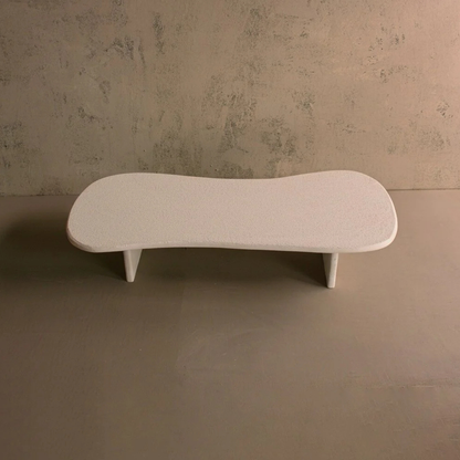 Microcement Center Table Bone
