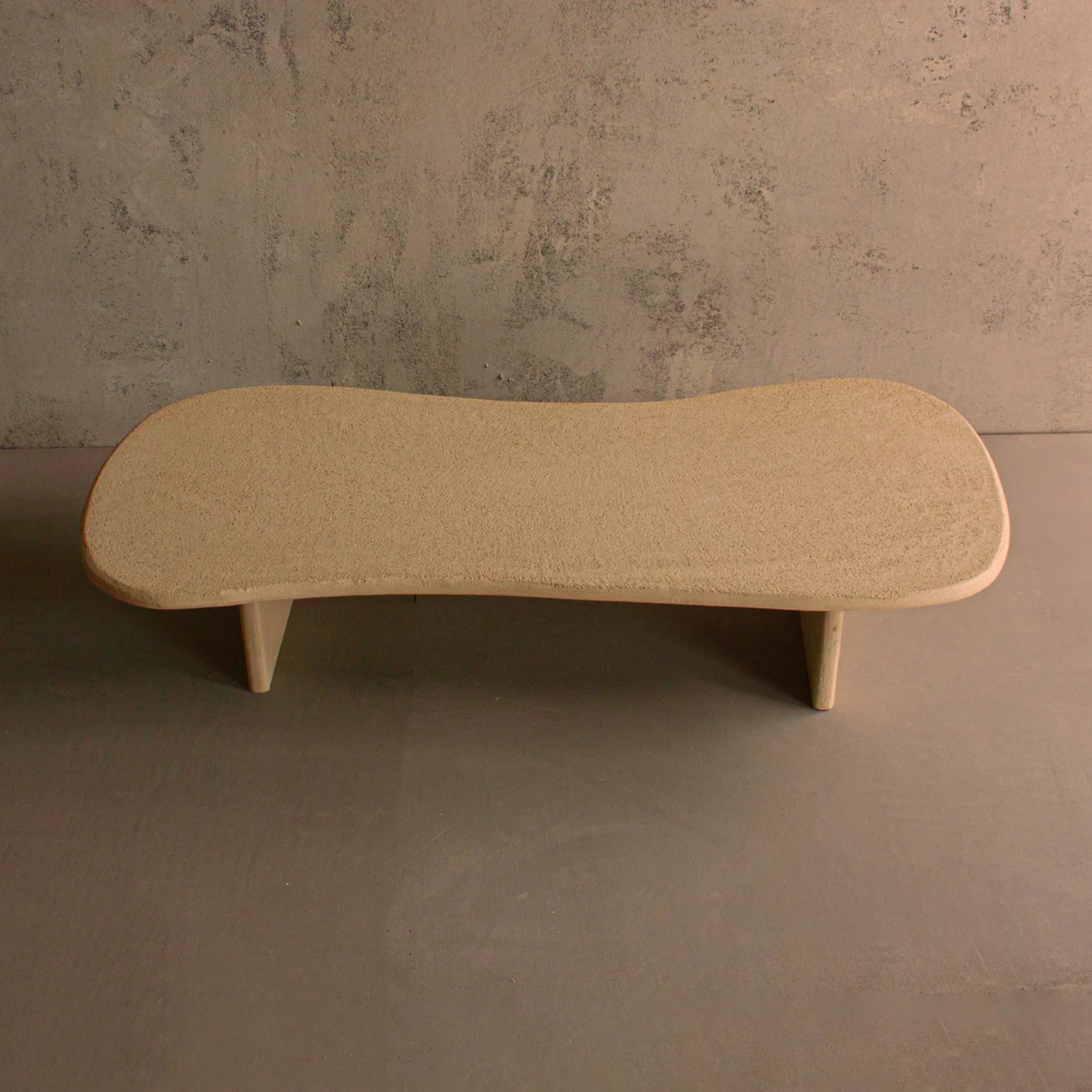 Microcement Center Table Bone