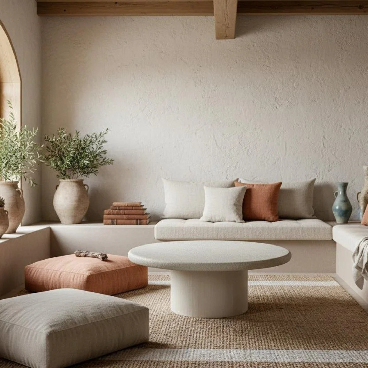 Microcement Center Table Round