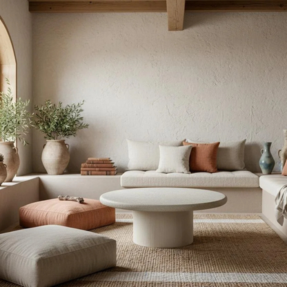 Microcement Center Table Round