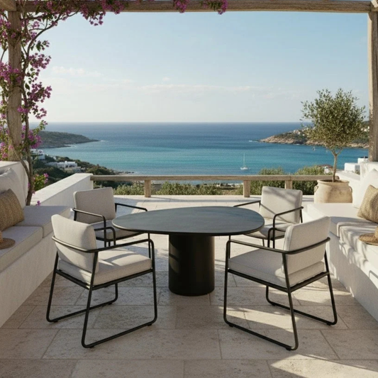 Microcement Dining Table Boulder