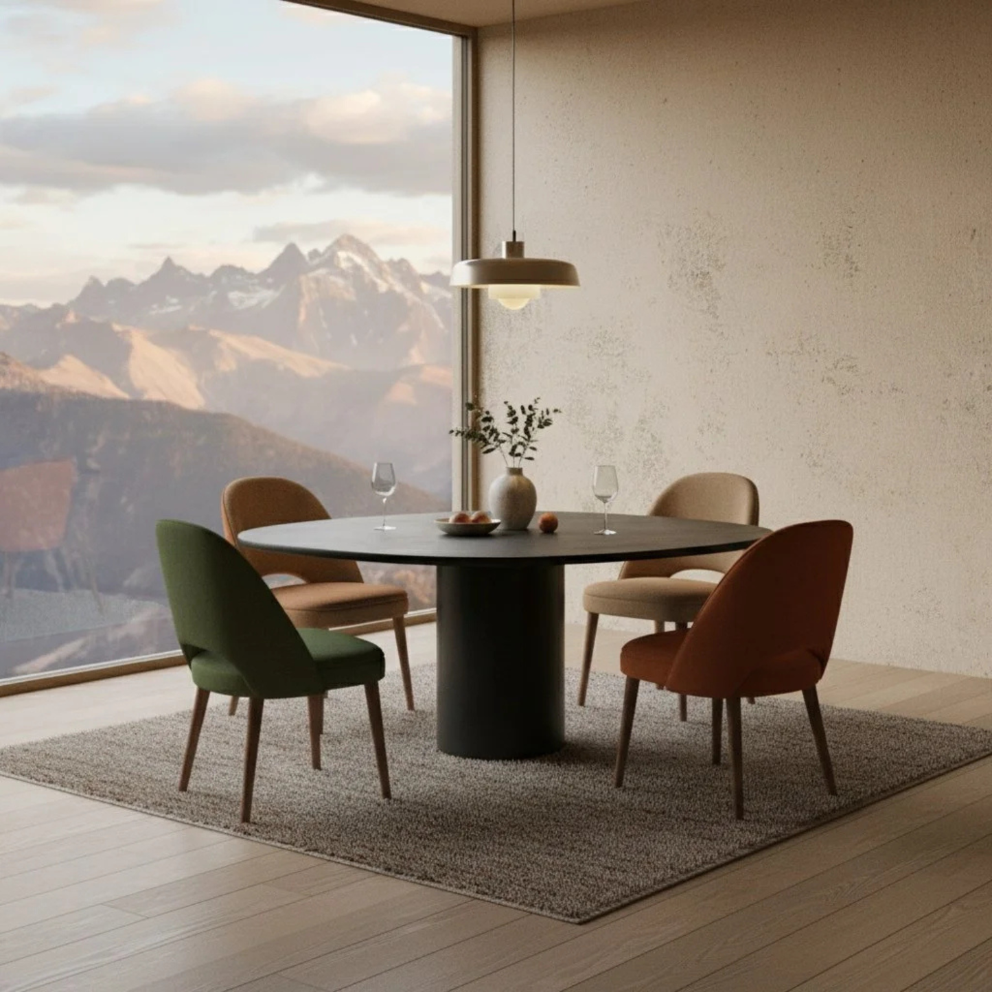 Microcement Dining Table Boulder