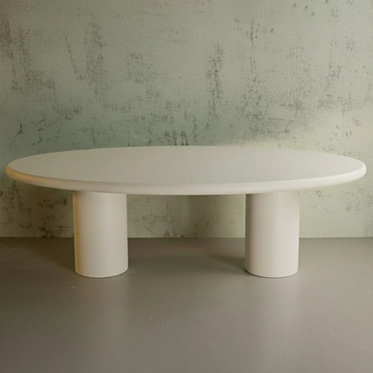 Microcement Dining Table Oval