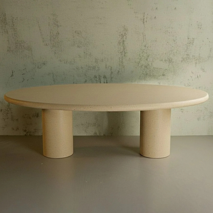 Microcement Dining Table Oval