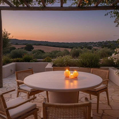 Microcement Dining Table Round