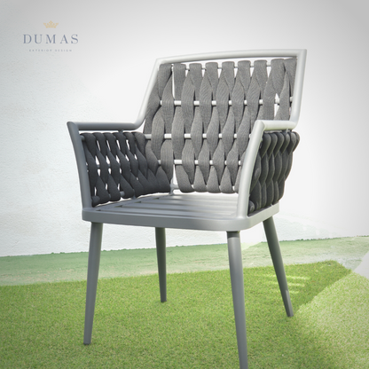 Dark Turquoise Premium Rope Chair | Vertical Weaving
