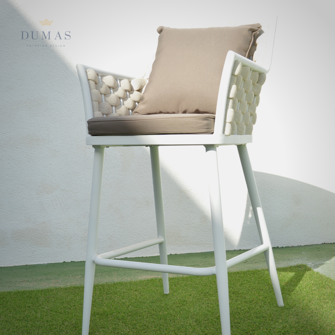 Tomato Premium Rope Stool | Horizontal Weaving