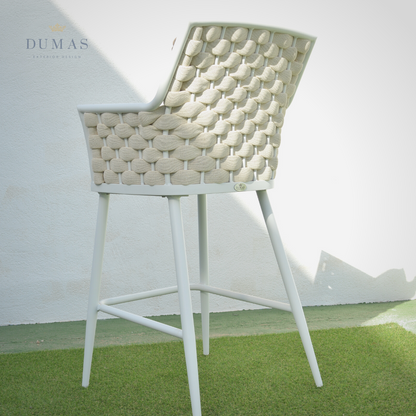 Tomato Premium Rope Stool | Horizontal Weaving