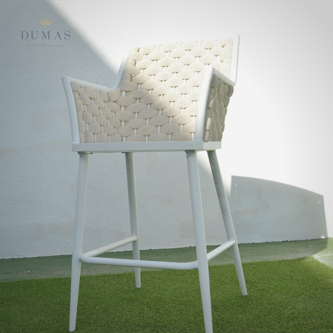 Tomato Premium Rope Stool | Horizontal Weaving