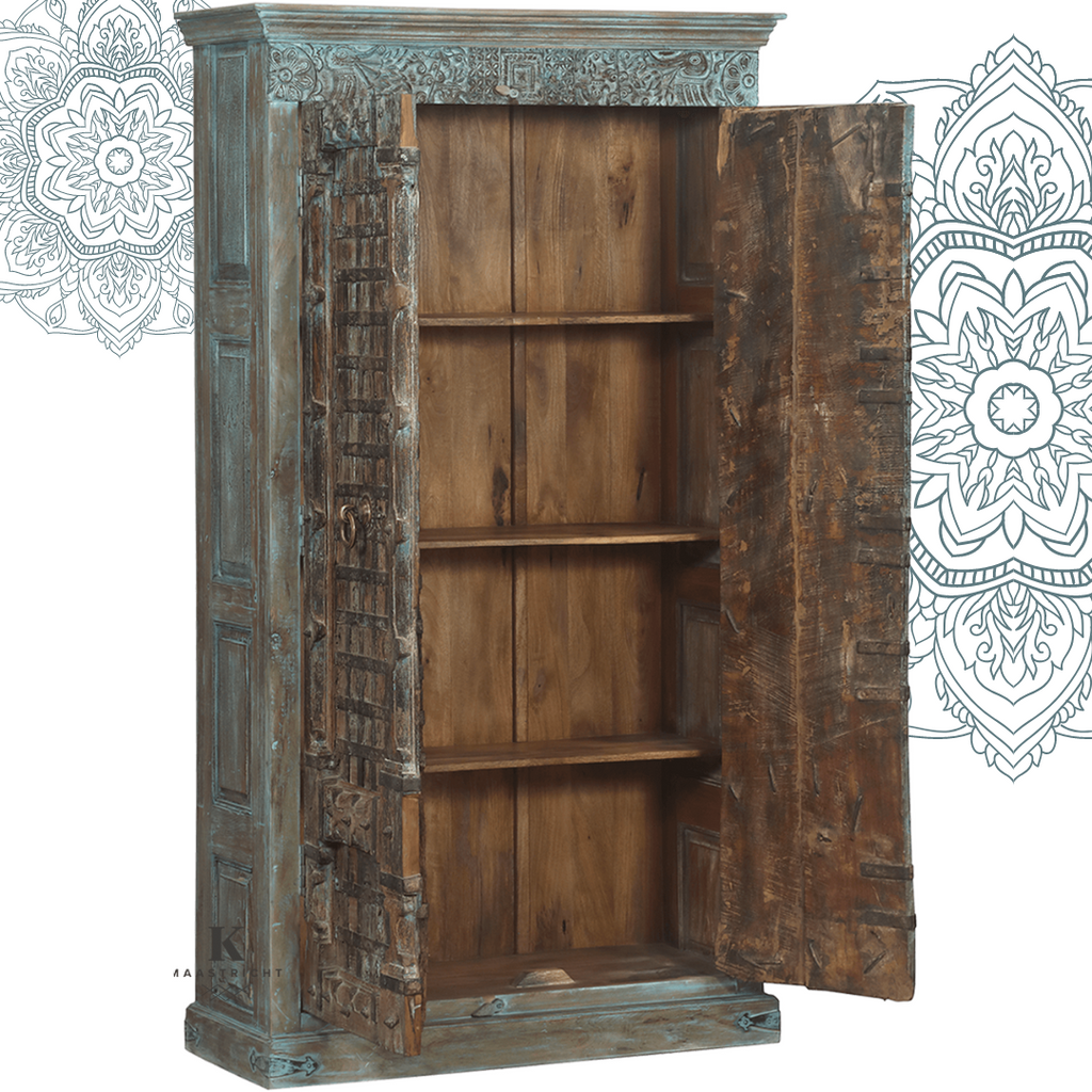 Indischer Almirah-Schrank - Jodhpur 1900-1920