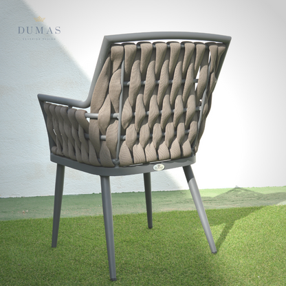 Deep Pink Premium Rope Chair | Vertical Weaving