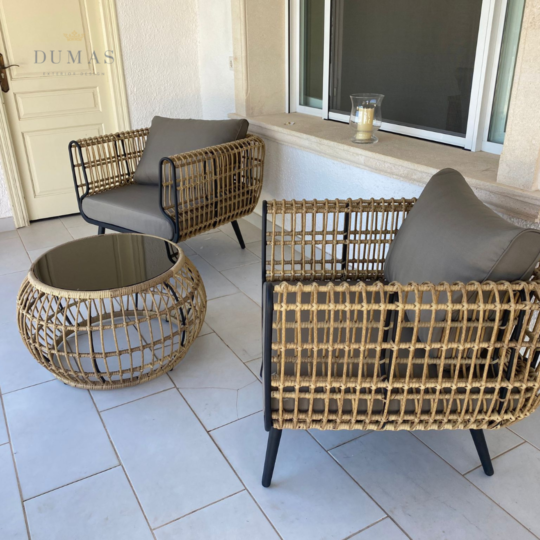 Dark Gray Bali Lounge Set