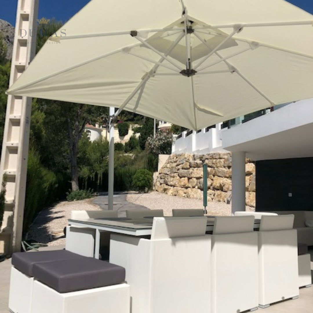 Gray Cubic Dining Set