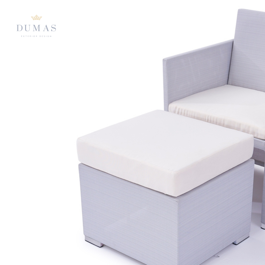 Light Gray Cubic Dining Set