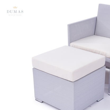 Light Gray Cubic Dining Set