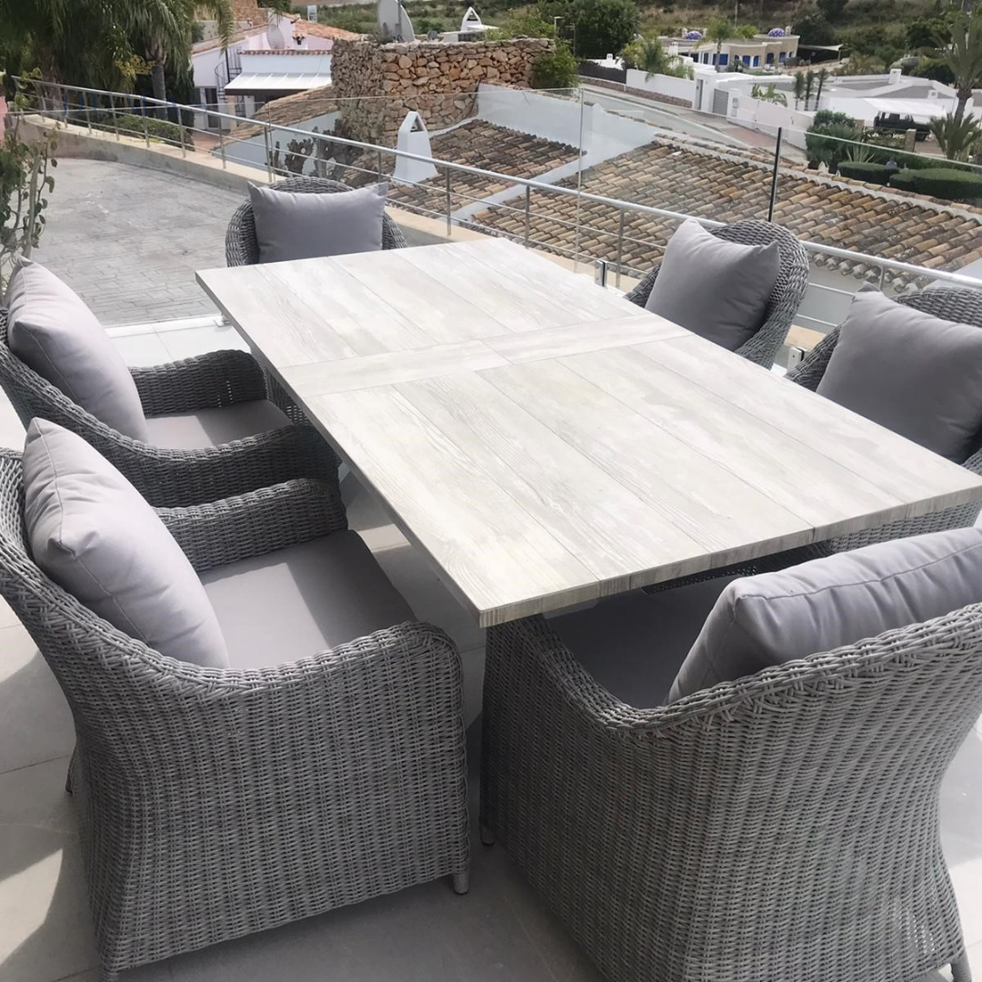 Dark Slate Gray Honeycomb Table