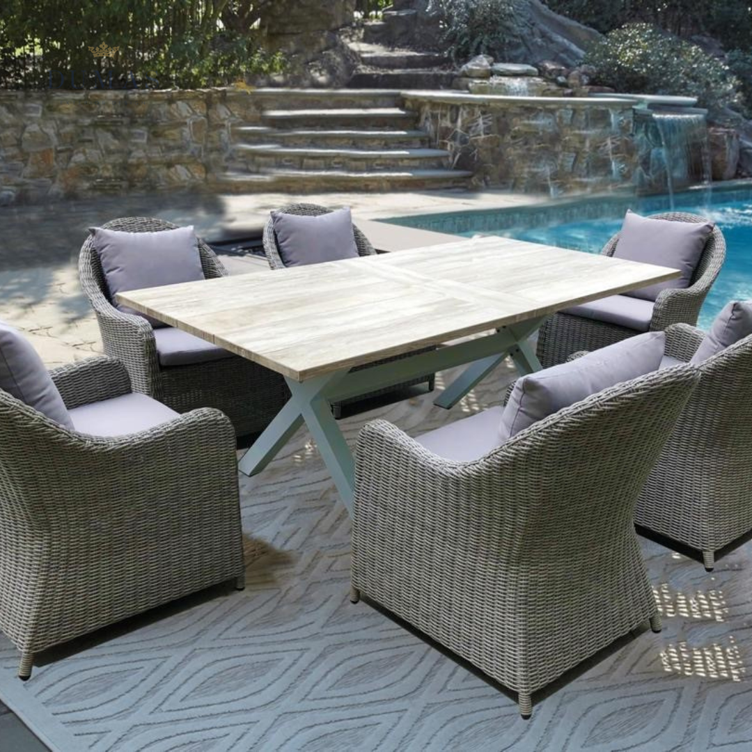 Dark Slate Gray Honeycomb Table