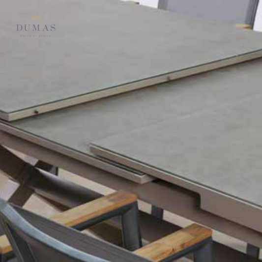 Light Slate Gray Prestige Extendable Table