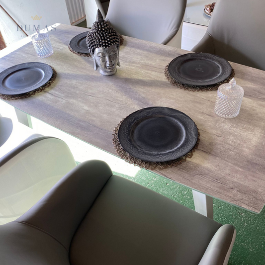 Dark Gray Prestige Oval Table