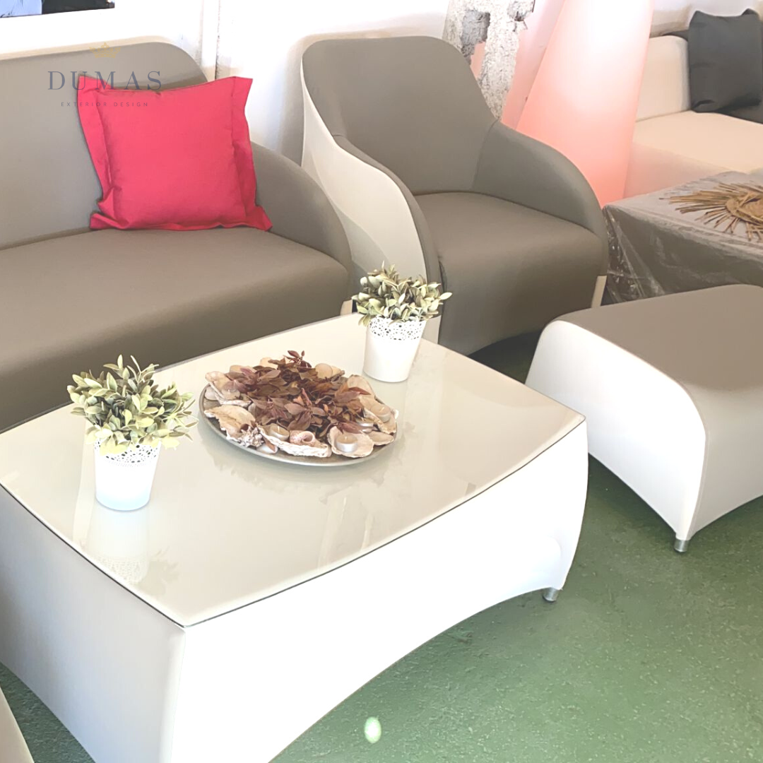 Dark Gray Upholstered Lounge Set