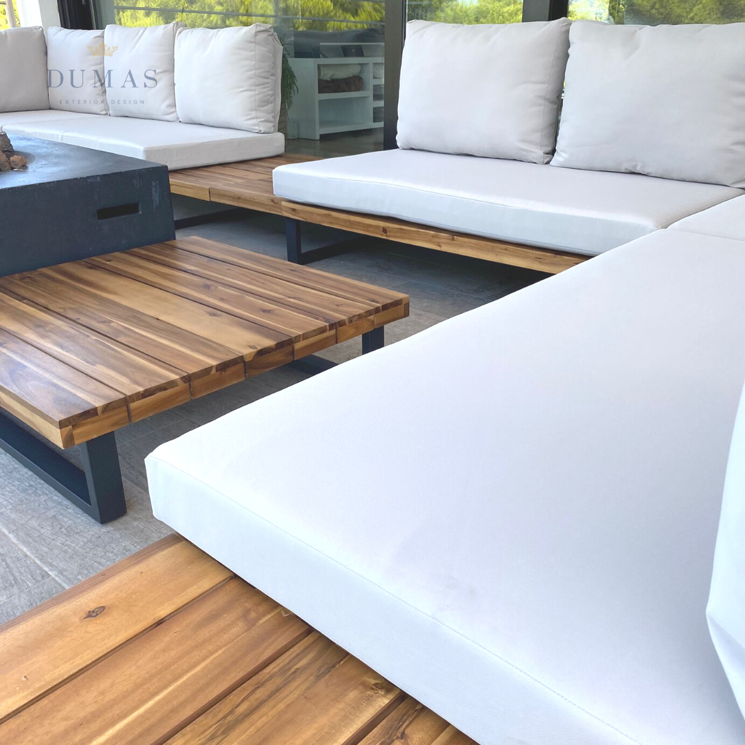 Dim Gray Suar Modular Corner Set